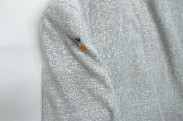 Calvin Klein Mens Slim fit Sport Coat Blazer 44 R Light Grey Solid Stretch
