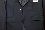 Bar Iii Mens Slim fit Tuxedo Jacket Blazer 38 S Black Solid Stretch