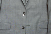 Michael Kors Mens Classic fit Suit Jacket Blazer 40 R Grey Solid Stretch Wool