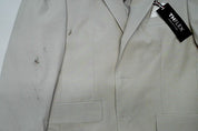 Tommy Hilfiger Mens Modern fit Suit Jacket Blazer 38 S Beige Solid Stretch