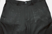 Haggar Mens Classic fit Dress Pants 38 / 29 Black Solid Stretch