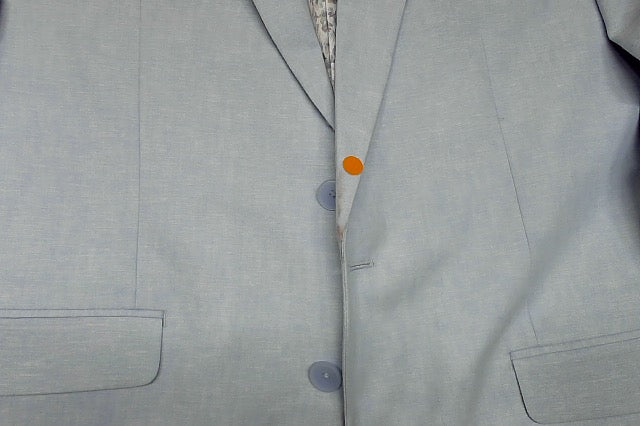 Bar Iii Mens Slim fit Suit Jacket Blazer 42 S Light Blue Solid Stretch