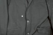 Kenneth Cole Mens Slim fit Suit Jacket Blazer 42 L Black Solid Stretch