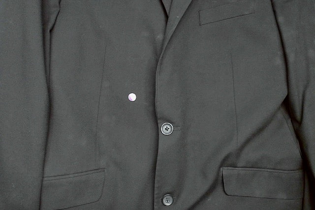 Kenneth Cole Mens Slim fit Suit Jacket Blazer 42 L Black Solid Stretch