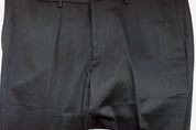 Haggar Mens Straight fit Chinos Pants 42 / 30 Black Solid Stretch