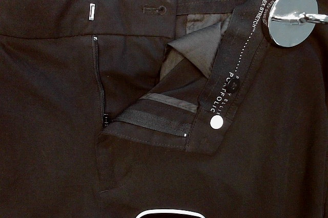 Perry Ellis Mens Modern fit Dress Pants 34 / 29 Black Solid Stretch