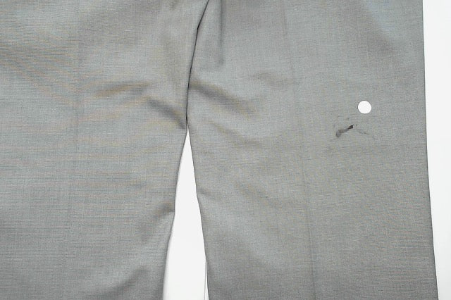 Kenneth Cole Mens Slim fit Dress Pants 36 / 29 Light Grey Solid Stretch