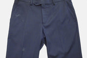Alfani Mens Slim fit Dress Pants 33 / 30 Navy Blue Solid Stretch