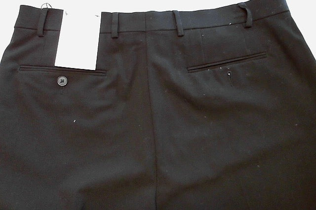 Calvin Klein Mens Slim fit Dress Pants 36 / 29 Black Solid Stretch