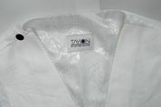 Tayion Mens Classic fit Button-Up Suit Vest Medium White Solid Stretch