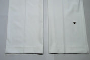 Tayion Mens Classic fit Dress Pants 38 / 34 White Solid Stretch