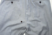 Calvin Klein Mens Skinny fit Dress Pants 33 / 32 Light Blue Solid Stretch Wool