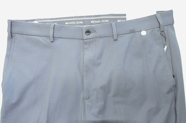 Michael Kors Mens Classic fit Dress Pants 36 / 32 Mid Blue Solid Stretch