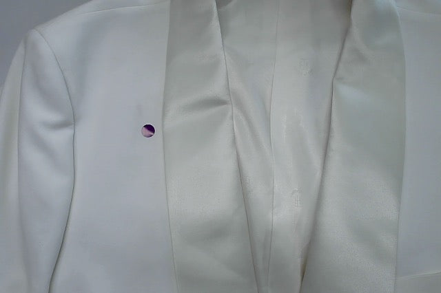 Tommy Hilfiger Mens Modern fit Sport Coat Blazer 48 L White Solid Stretch