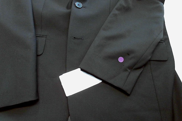 Calvin Klein Mens Slim fit Suit Jacket Blazer 38 S Black Solid Stretch