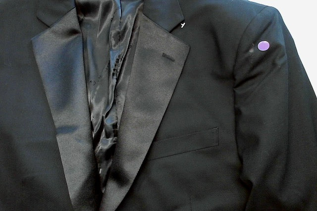 Brooks Brothers Mens Classic fit Tuxedo Jacket Blazer 44 R Black Solid Stretch