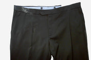Tommy Hilfiger Mens Slim fit Tuxedo Pants 36 / 30 Black Solid Stretch