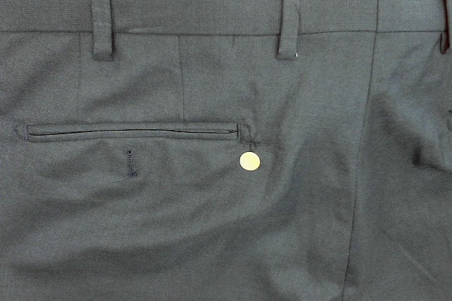 Calvin Klein Mens Slim fit Dress Pants 36 / 30 Blue Solid Stretch