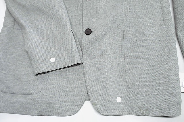 Calvin Klein Mens Slim fit Sport Coat Blazer 42 R Light Grey Solid Stretch