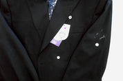 Tayion Mens Classic fit Sport Coat Blazer 42 S Black Solid Stretch