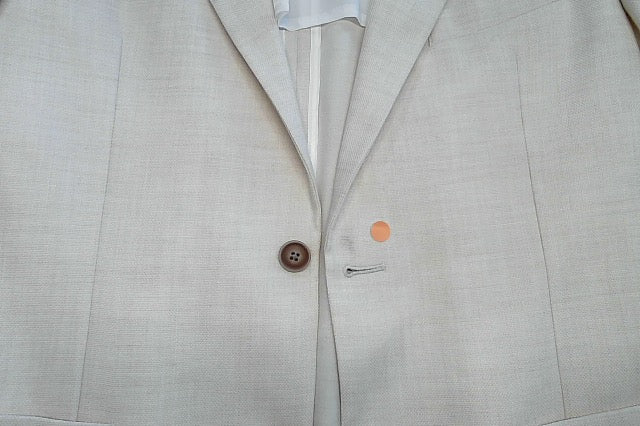 Nautica Mens Modern fit Sport Coat Blazer 38 R White Solid Stretch