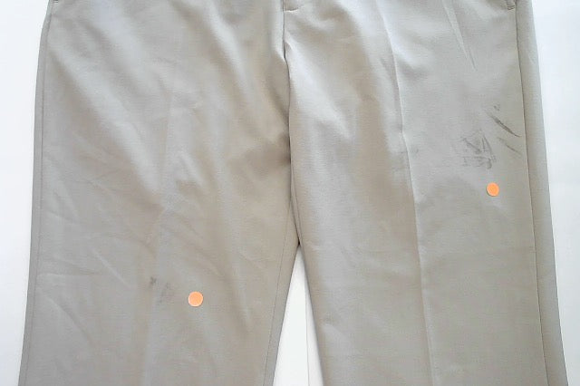 Calvin Klein Mens Slim fit Dress Pants 33 / 30 Beige Solid Stretch