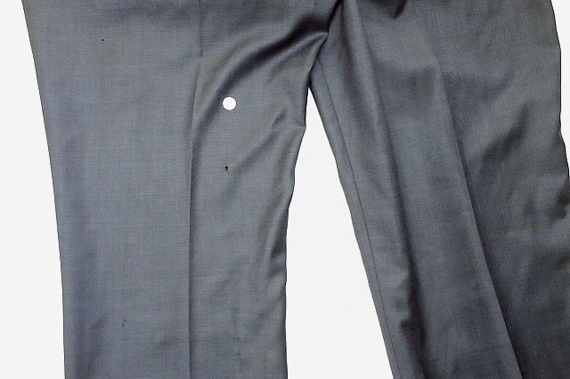 Calvin Klein Mens Slim fit Dress Pants 38 / 32 Navy Blue Solid Wool