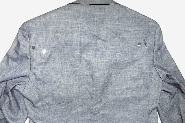 Calvin Klein Mens Slim fit Sport Coat Blazer 38 S Mid Blue Solid