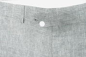 Bar Iii Mens Slim fit Dress Pants 34 / 30 Light Green Plaid Linen