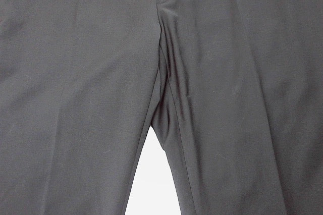 Calvin Klein Mens Slim fit Dress Pants 38 / 30 Black Solid Wool