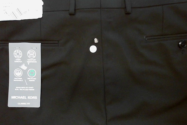 Michael Kors Mens Classic fit Dress Pants 34 / 30 Black Solid