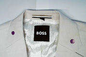 Hugo Mens Extra-Slim fit Suit Jacket Blazer 42 R Beige Solid
