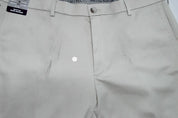 Haggar Mens Straight fit Dress Pants 38 / 32 Beige Solid