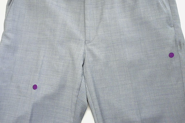 Calvin Klein Mens Skinny fit Dress Pants 32 / 32 Light Blue Solid Wool