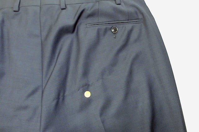 Calvin Klein Mens Slim fit Dress 40 / 32 Navy Blue Solid Wool
