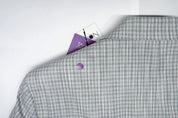 Tayion Mens Regular fit Suit Jacket Blazer 42 R Light Grey Plaid