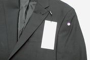 Bar Iii Mens Slim fit Suit Jacket Blazer 38 R Black Solid