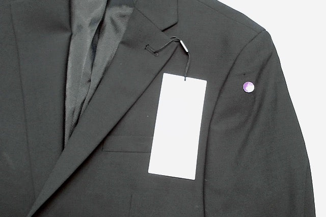 Bar Iii Mens Slim fit Suit Jacket Blazer 38 R Black Solid
