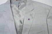 Tommy Hilfiger Mens Modern fit Sport Coat Blazer 46 R Light Grey Solid