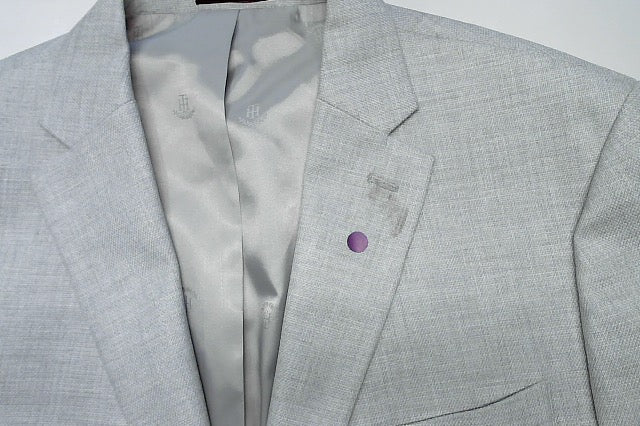 Tommy Hilfiger Mens Modern fit Sport Coat Blazer 46 R Light Grey Solid