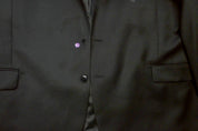 Michael Kors Mens Classic fit Suit Jacket Blazer 54 R Black Solid Wool
