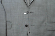Michael Kors Mens Classic fit Suit Jacket Blazer 42 S Charcoal Grey Solid Wool