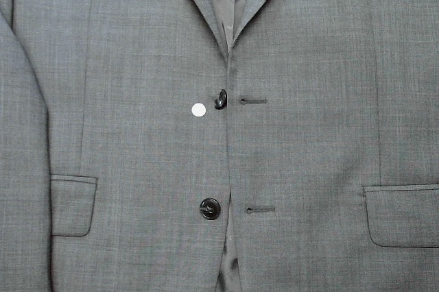 Michael Kors Mens Classic fit Suit Jacket Blazer 42 S Charcoal Grey Solid Wool
