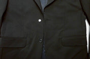 Tommy Hilfiger Mens Modern fit Suit Jacket Blazer 38 R Black Solid Wool