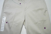 Haggar Mens Straight fit Dress 34 / 30 Beige Solid