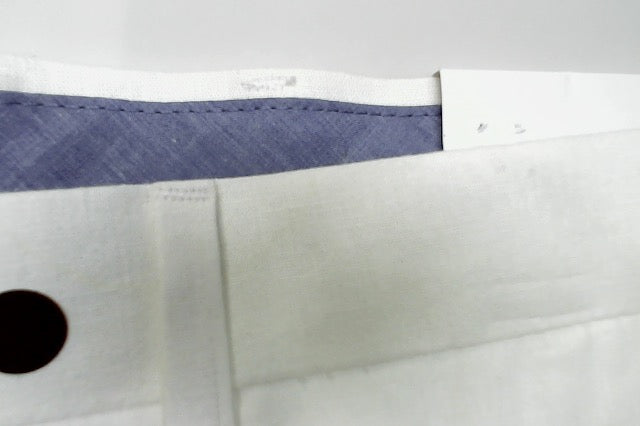 Tommy Hilfiger Mens Modern fit Linen Cotton Dress Pants 40 / 32 White Solid