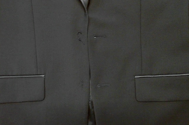 Calvin Klein Mens Slim fit Tuxedo Jacket Blazer 38 R Black Solid