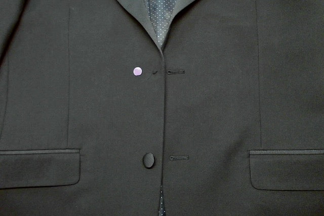 Alfani Mens Slim fit Tuxedo Jacket Blazer 40 R Black Solid