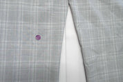 Alfani Mens Slim fit Dress Pants 34 / 32 Light Gray Plaid