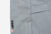 Brooks Brothers Mens Classic fit Wool Suit Jacket Blazer 40 R Blue Grey Solid